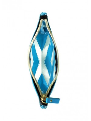 VCHB-210*VICTORIA'S SECRET PVC COSMETIC POUCH (BLUE)